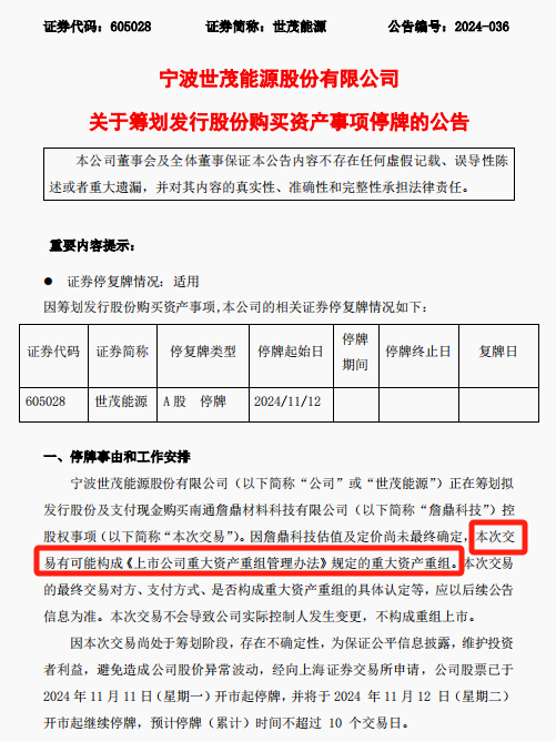 提前大涨!A股重组又来了