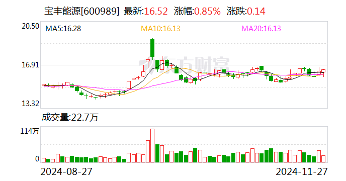 宝丰能源:拟4.92亿元收购宝丰昱能蒸汽综合管线项目及相关资产