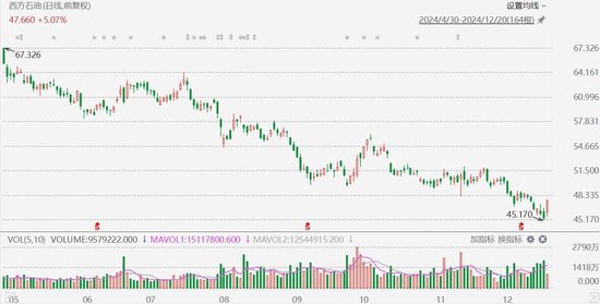 西方石油涨超5%,获伯克希尔增持