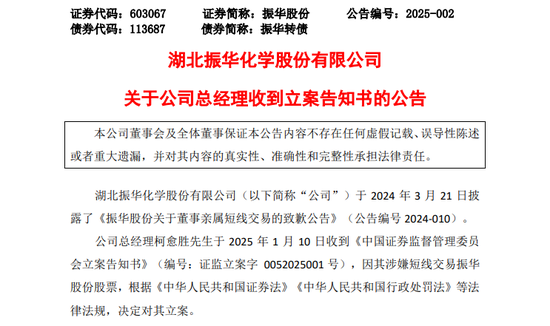 突发!又有A股公司总经理,被证监会立案!
