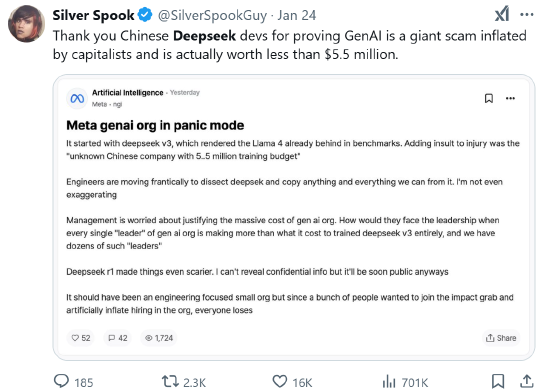 DeepSeek R1豪赌“强化学习”:以3%的成本超越OpenAI