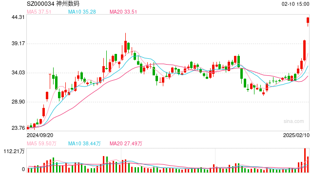 DeepSeek概念股火了!神州数码股价暴涨,公司提示投资风险