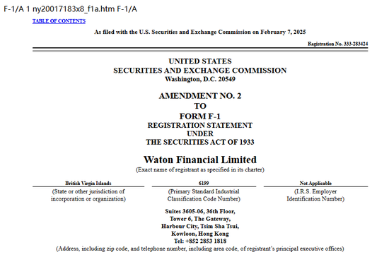 香港券商华通证券国际 WTF,更新IPO招股书,拟赴美国上市 (附路演PPT)