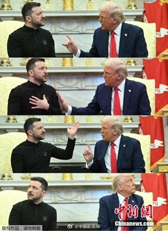 激烈争吵!一张图看美乌领导人表情变化