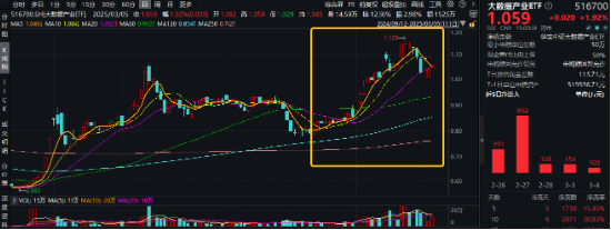 DeepSeek热度不减,这四个方向或在算力平权中受益!大数据产业ETF(516700)劲涨1.92%,拓维信息涨停