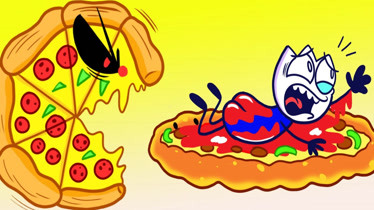 可口的披萨,美味的披萨画怪兽 可口的披萨,美味的披萨画怪兽