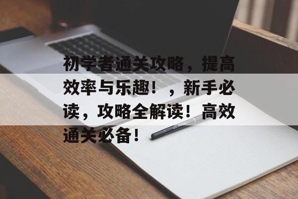 初学者通关攻略，提高效率与乐趣！，新手必读，攻略全解读！高效通关必备！