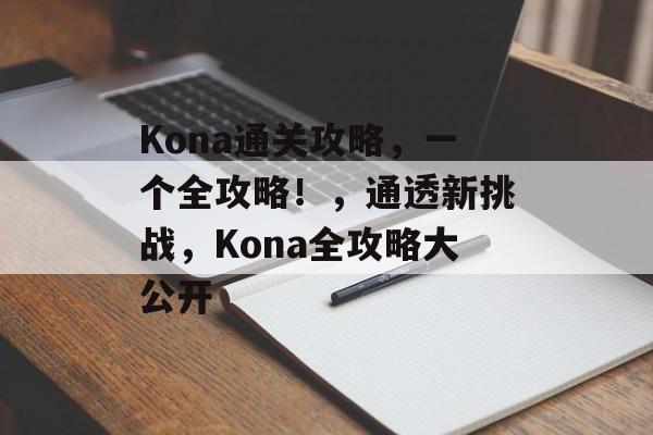 Kona通关攻略，一个全攻略！，通透新挑战，Kona全攻略大公开