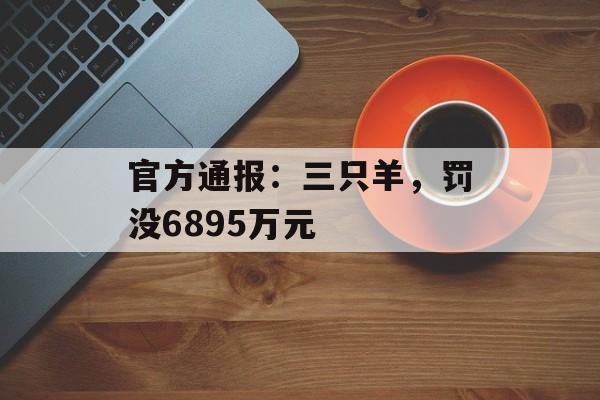 官方通报：三只羊，罚没6895万元