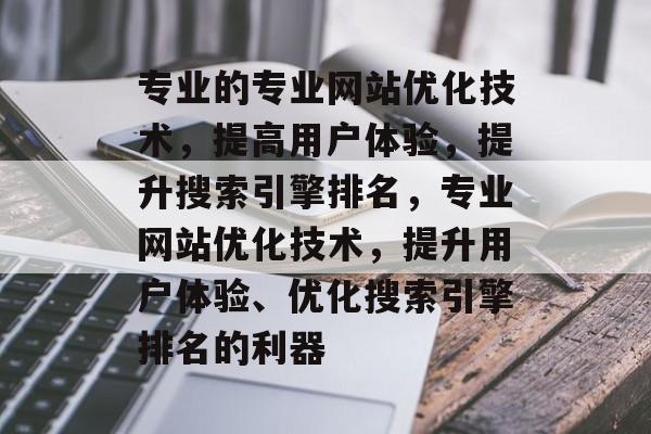 专业的专业网站优化技术，提高用户体验，提升搜索引擎排名，专业网站优化技术，提升用户体验、优化搜索引擎排名的利器