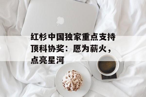 红杉中国独家重点支持顶科协奖：愿为薪火，点亮星河