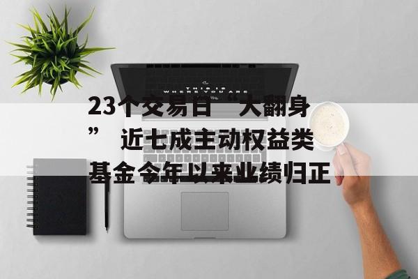 23个交易日“大翻身” 近七成主动权益类基金今年以来业绩归正 23个交易日“大翻身” 近七成主动权益类基金今年以来业绩归正