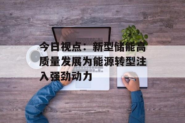 今日视点:新型储能高质量发展为能源转型注入强劲动力 今日视点:新型储能高质量发展为能源转型注入强劲动力