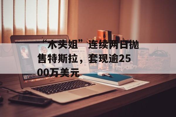 “木头姐”连续两日抛售特斯拉,套现逾2500万美元 “木头姐”连续两日抛售特斯拉,套现逾2500万美元