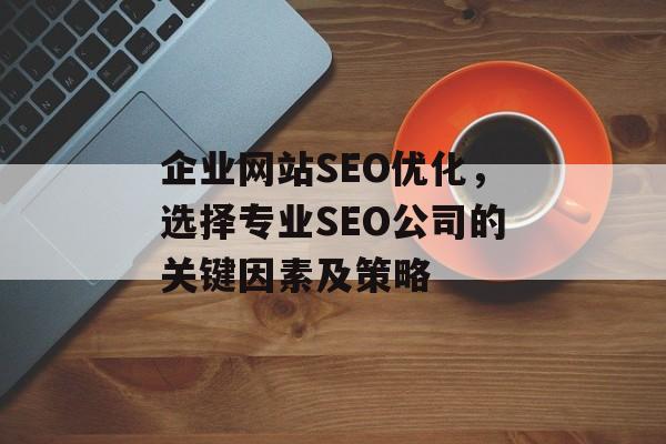 企业网站SEO优化,选择专业SEO公司的关键因素及策略 企业网站SEO优化,选择专业SEO公司的关键因素及策略