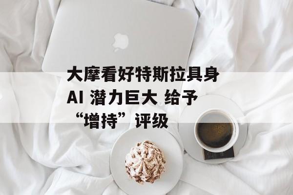 大摩看好特斯拉具身 AI 潜力巨大 给予“增持”评级 大摩看好特斯拉具身 AI 潜力巨大 给予“增持”评级