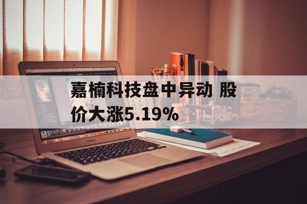 嘉楠科技盘中异动 股价大涨5.19%