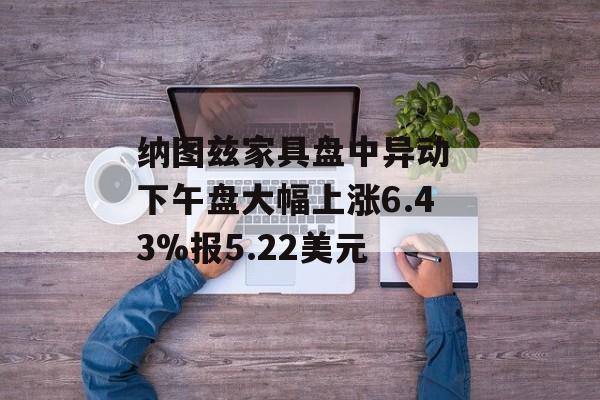 纳图兹家具盘中异动 下午盘大幅上涨6.43%报5.22美元 纳图兹家具盘中异动 下午盘大幅上涨6.43%报5.22美元