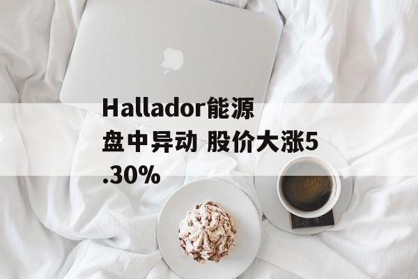 Hallador能源盘中异动 股价大涨5.30% Hallador能源盘中异动 股价大涨5.30%