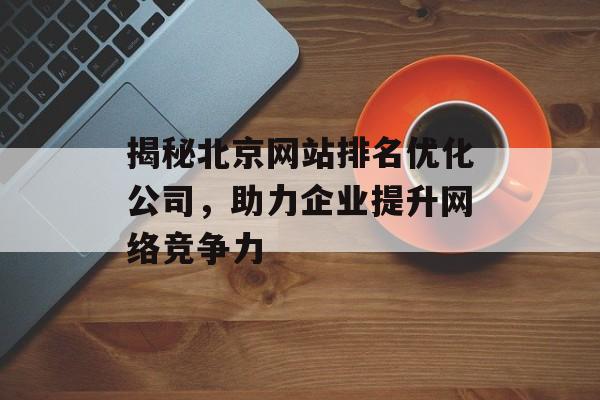 揭秘北京网站排名优化公司,助力企业提升网络竞争力 揭秘北京网站排名优化公司,助力企业提升网络竞争力