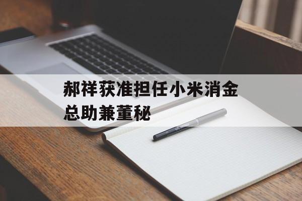 郝祥获准担任小米消金总助兼董秘 郝祥获准担任小米消金总助兼董秘