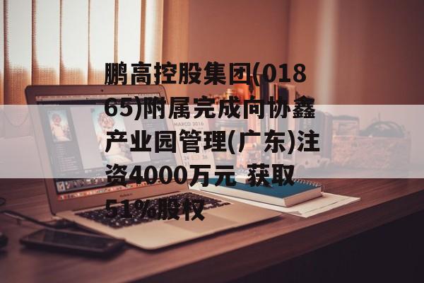鹏高控股集团(01865)附属完成向协鑫产业园管理(广东)注资4000万元 获取51%股权 鹏高控股集团(01865)附属完成向协鑫产业园管理(广东)注资4000万元 获取51%股权