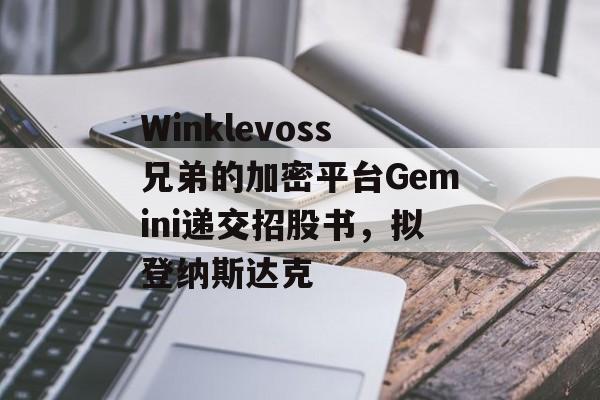 Winklevoss兄弟的加密平台Gemini递交招股书，拟登纳斯达克